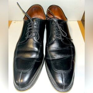 Allen Edmonds Dress Shoes Derby Delray 1208 Black Leather Split Toe Size 11.5B